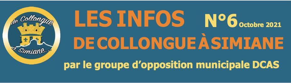 Les Infos de Collongue à Simiane Lettre n°6