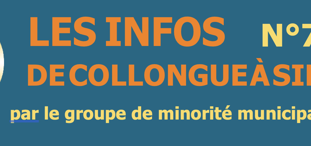 Les Infos de Collongue à Simiane Lettre n°7