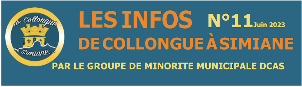 Les Infos De Collongue à Simiane Lettre n°11